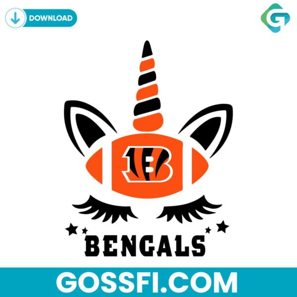 cincinnati-bengals-unicorn-svg-cricut-digital-download