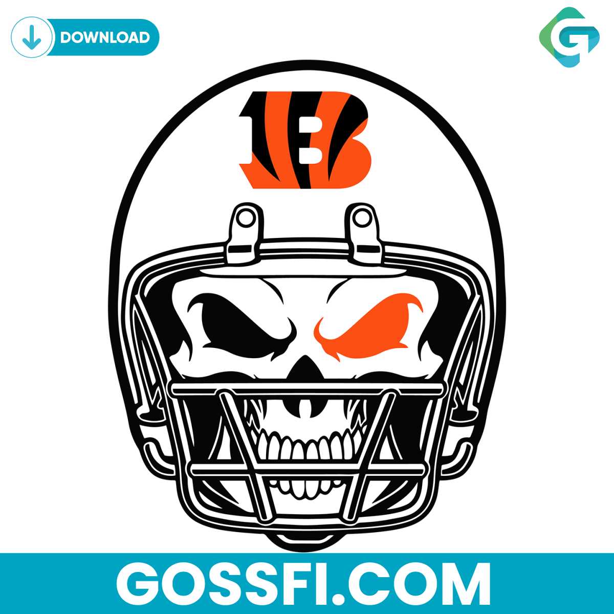 cincinnati-bengals-skull-helmet-svg