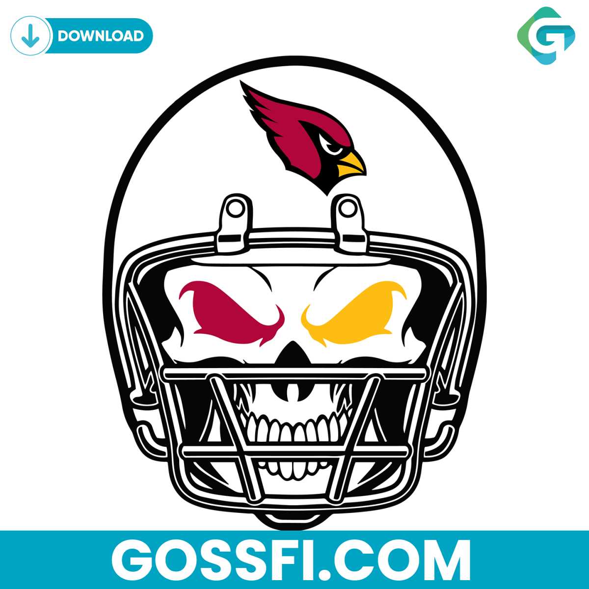 arizona-cardinals-skull-helmet-svg