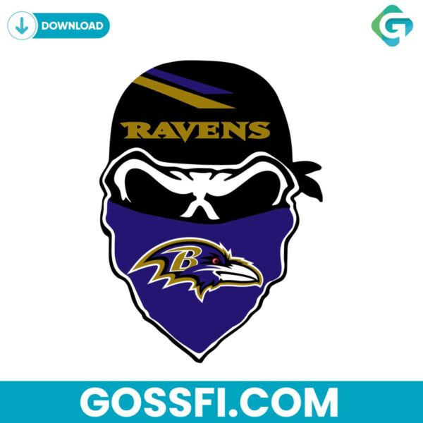 baltimore-ravens-skull-svg-cricut-digital-download