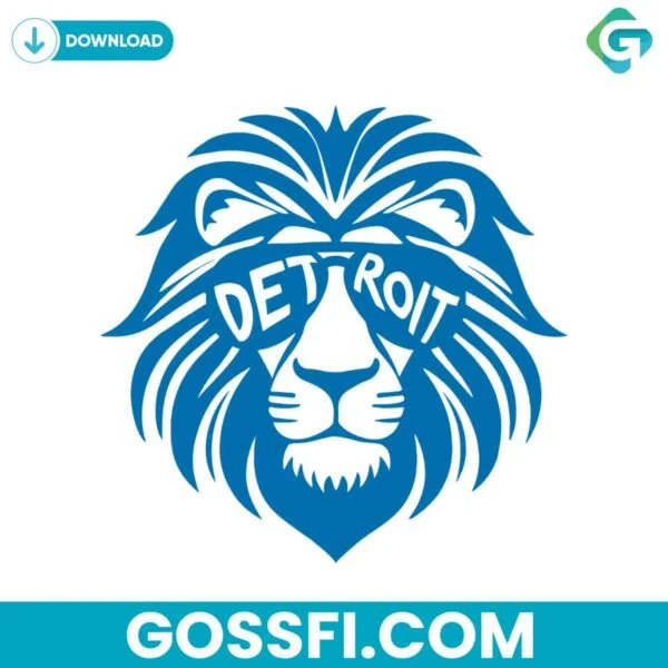 football-lion-head-detroit-svg-cricut-digital-download