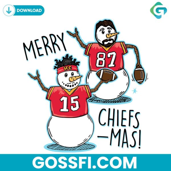 kansas-city-football-snow-man-merry-chiefsmas-svg