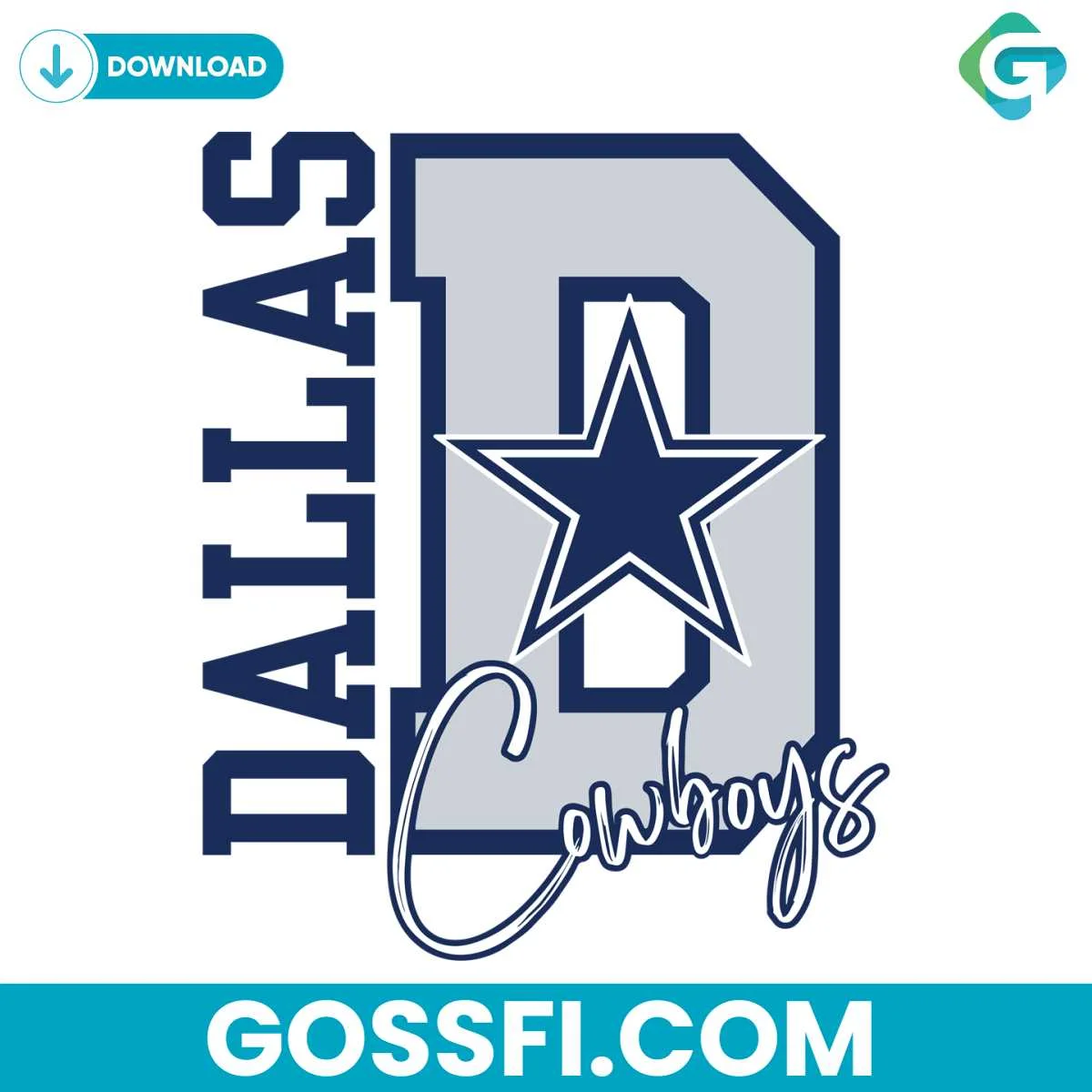dallas-cowboys-glitter-d-star-svg-digital-download