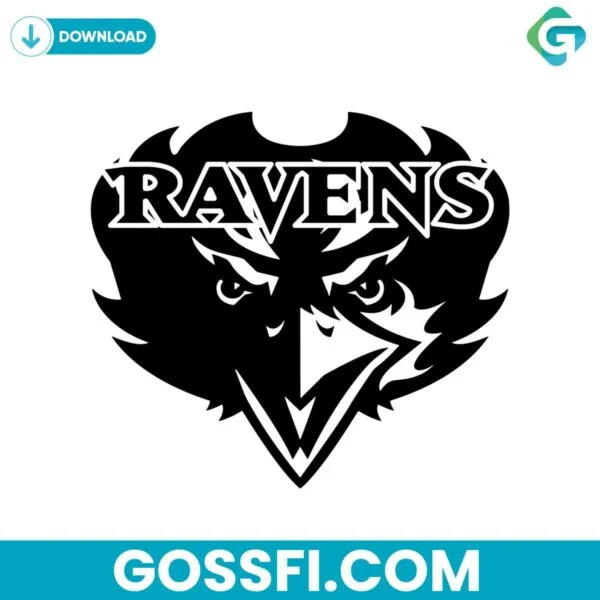 ravens-football-mascot-svg-cricut-digital-download