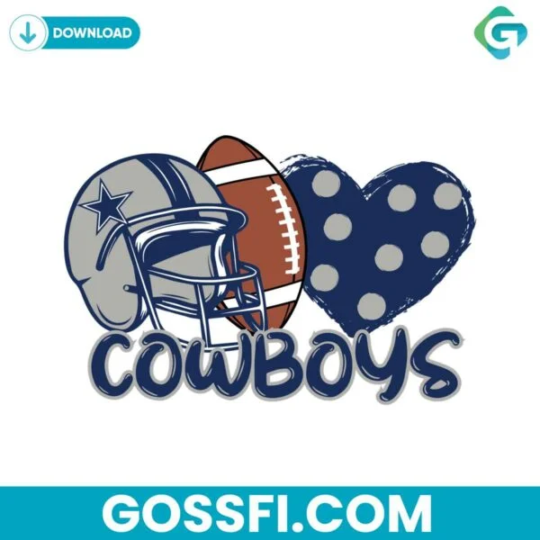 cowboys-helmet-football-heart-svg-digital-download
