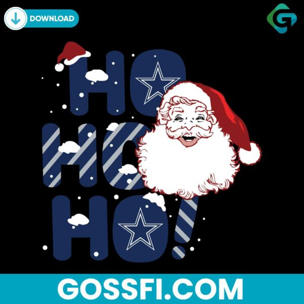 hohoho-dallas-cowboys-santa-svg-digital-download