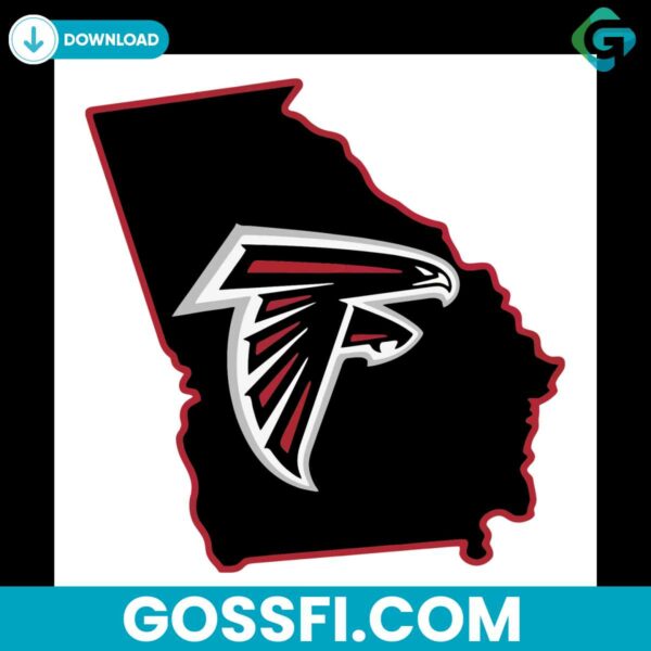 atlanta-falcons-logo-map-svg-cricut-digital-download