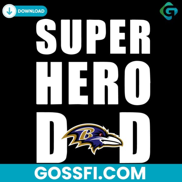 super-hero-dad-baltimore-ravens-svg