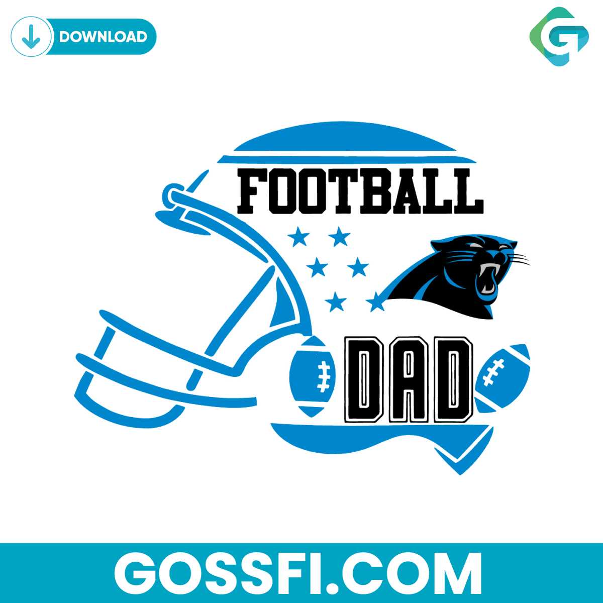 football-dad-carolina-panthers-nfl-svg