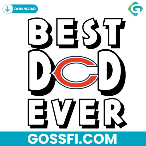 best-dad-ever-chicago-bears-svg-digital-download