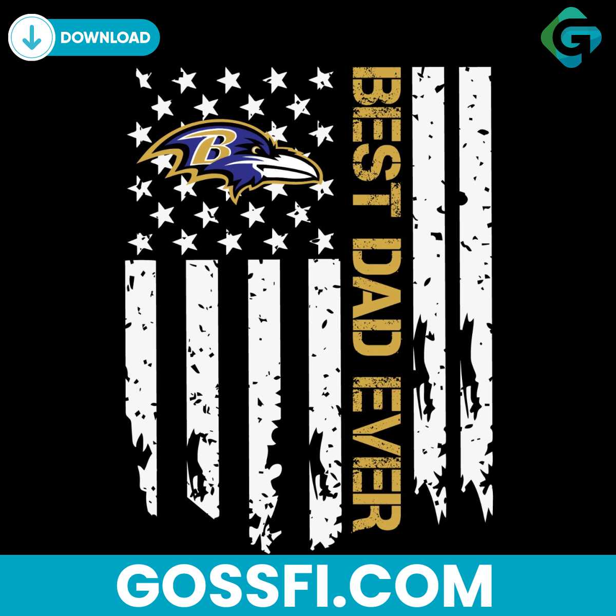 baltimore-ravens-best-dad-ever-american-flag-svg