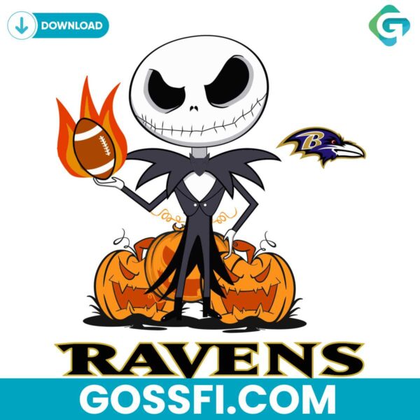 jack-skellington-pumpkin-ravens-svg