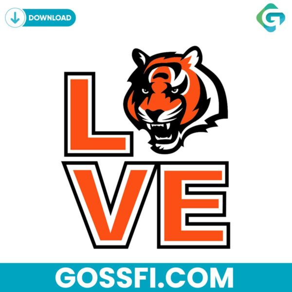 love-cincinnati-bengals-svg-cricut-digital-download