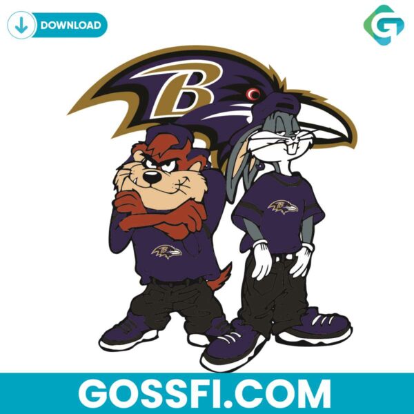 looney-tunes-hip-hop-baltimore-ravens-svg