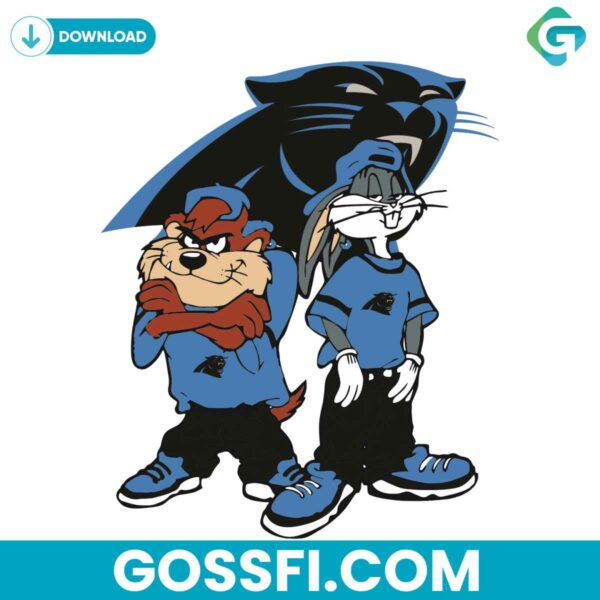 looney-tunes-hip-hop-carolina-panthers-svg