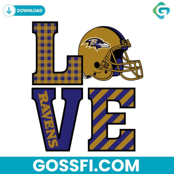 love-baltimore-ravens-svg-digital-download