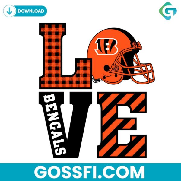 love-cincinnati-bengals-helmet-svg-digital-download