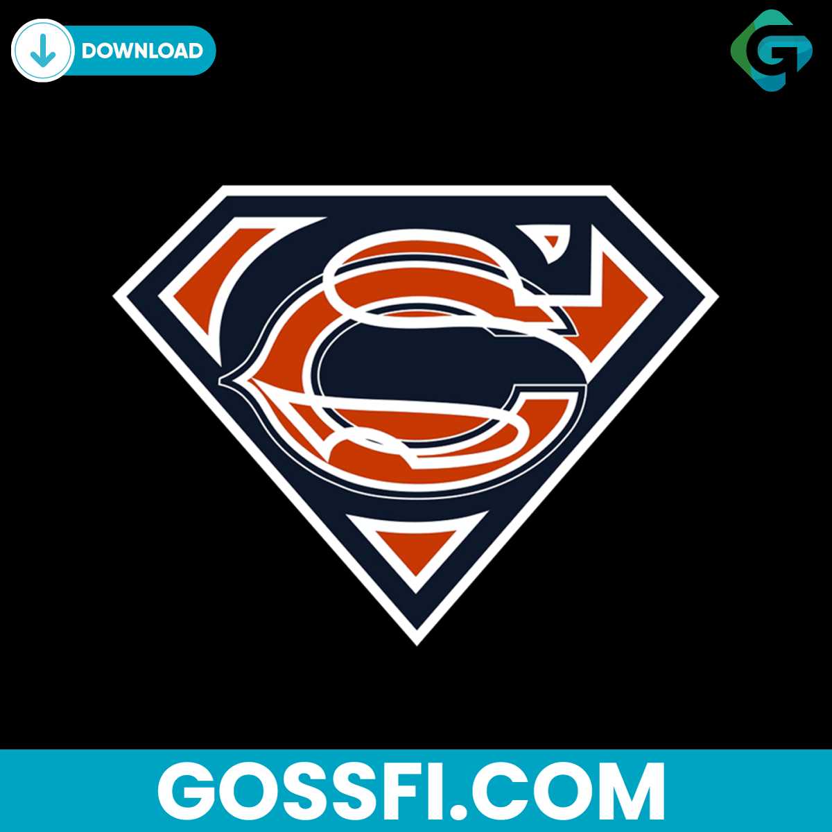 superman-chicago-bears-svg-cricut-digital-download