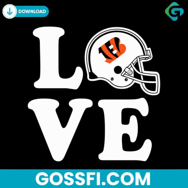 love-cincinnati-bengals-helmet-svg-digital-download