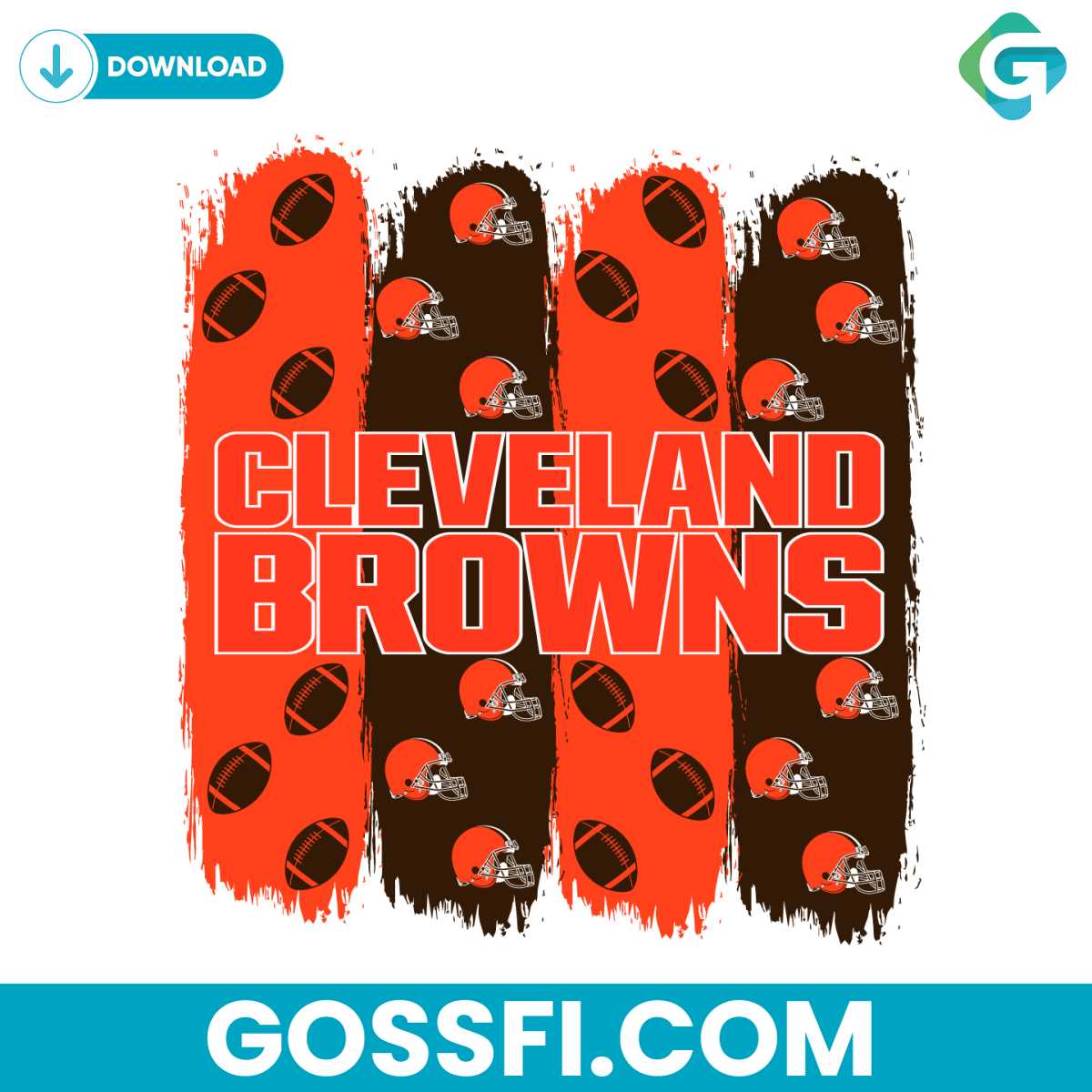 cleveland-browns-football-pattern-svg