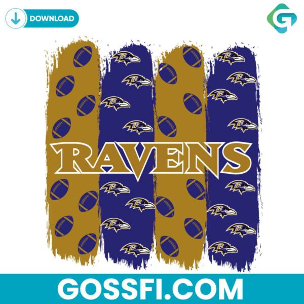 baltimore-ravens-football-pattern-svg