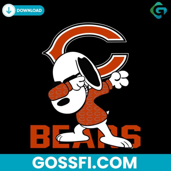 snoopy-dabbing-with-chicago-bears-svg