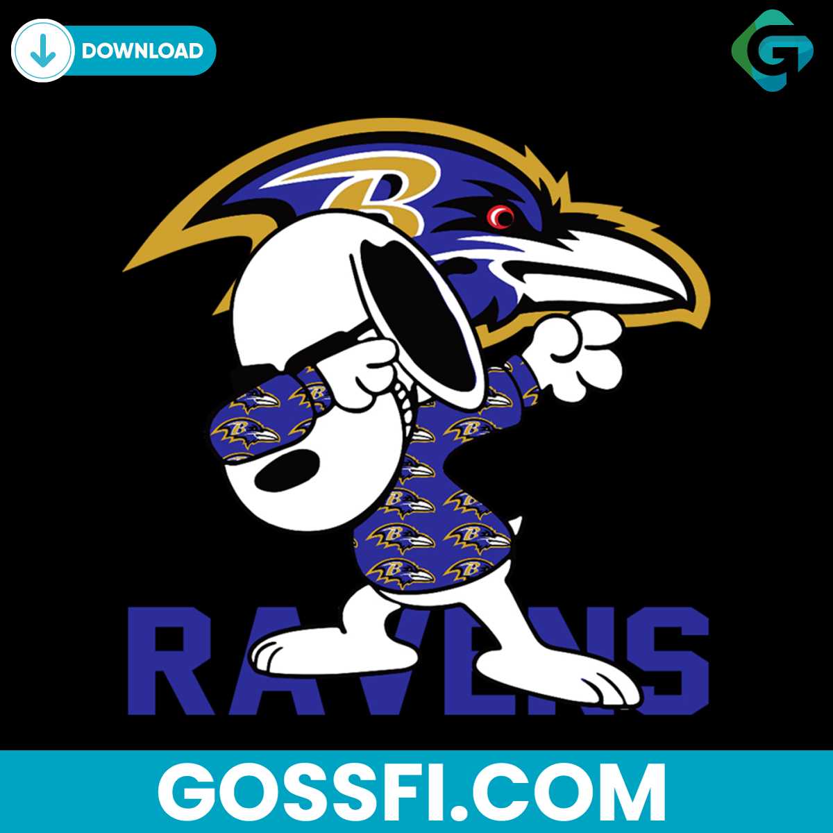 snoopy-dabbing-with-baltimore-ravens-svg