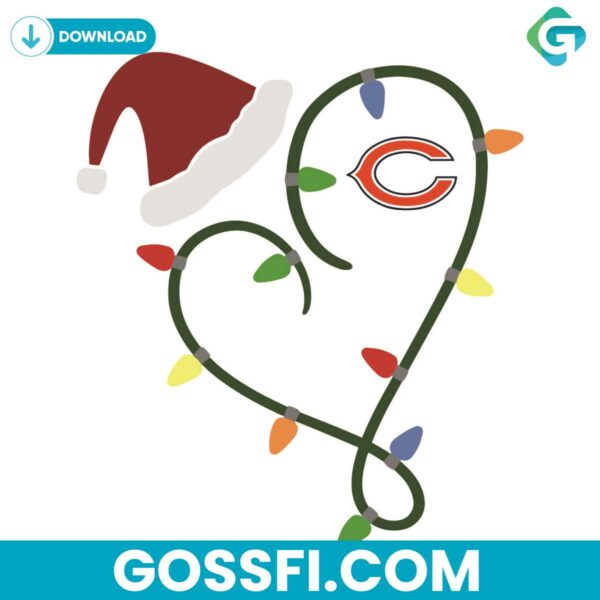 christmas-with-chicago-bears-logo-svg