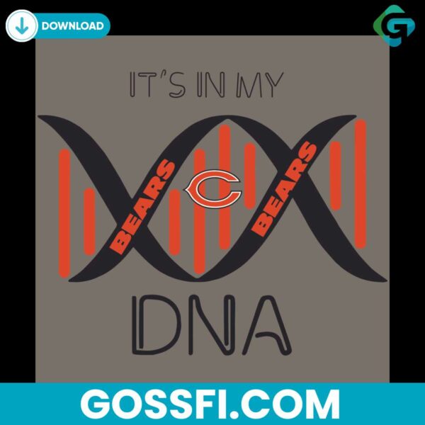 my-chicago-bears-dna-svg-cricut-digital-download