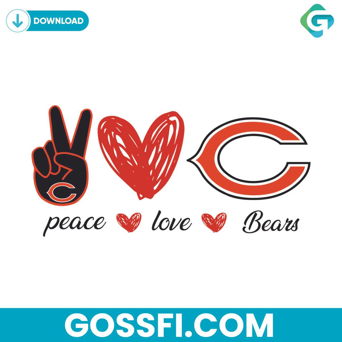 chicago-bears-peace-love-svg-cricut-digital-download