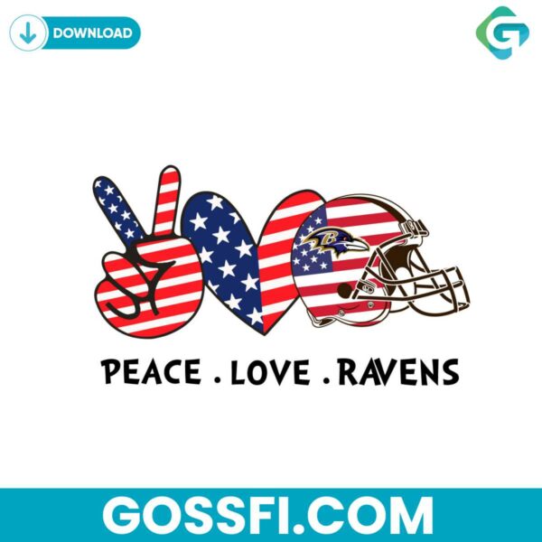 independence-day-peace-love-baltimore-ravens-svg