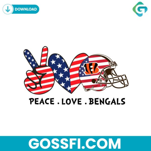 independence-day-peace-love-cincinnati-bengals-svg