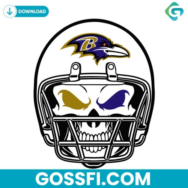 baltimore-ravens-skull-helmet-svg