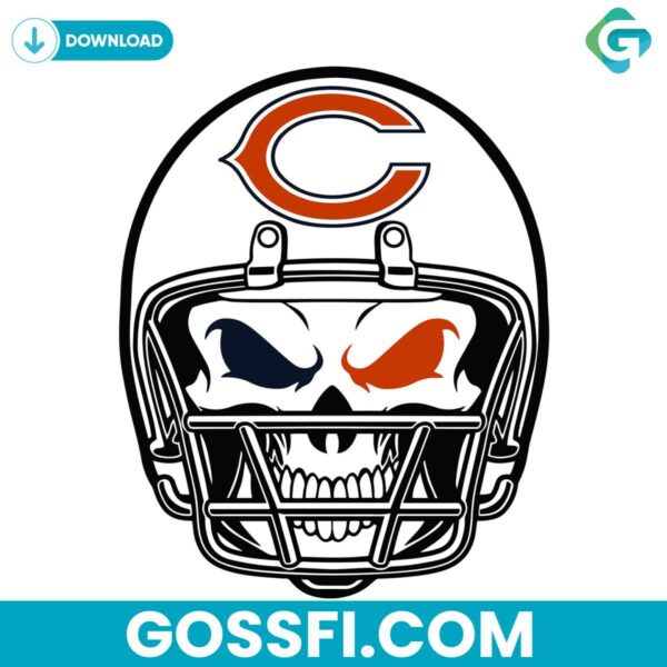 chicago-bears-skull-helmet-svg-digital-download