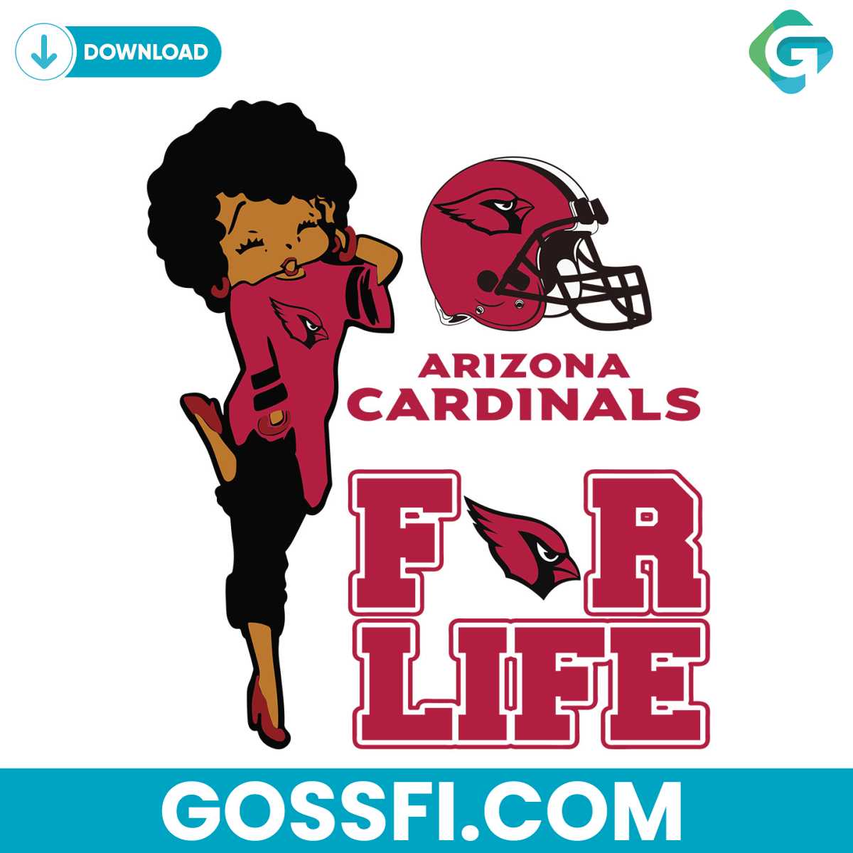 arizona-cardinals-for-life-girl-helmet-svg