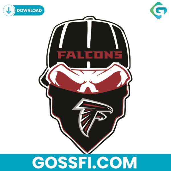 atlanta-falcons-ninja-face-svg-digital-download