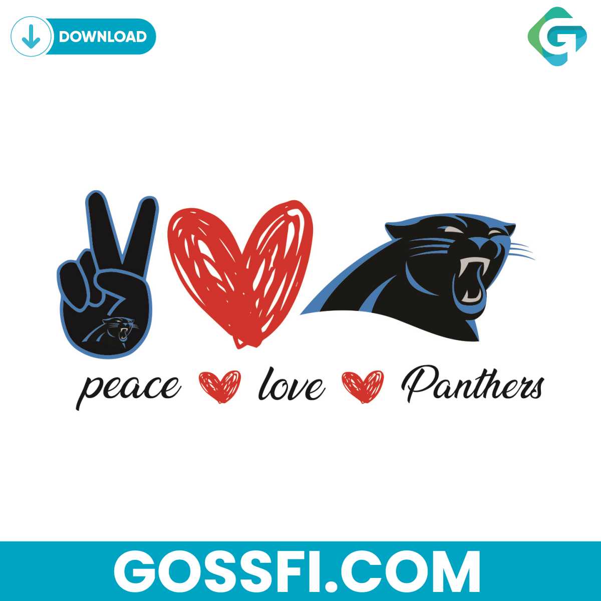 carolina-panthers-peace-love-svg