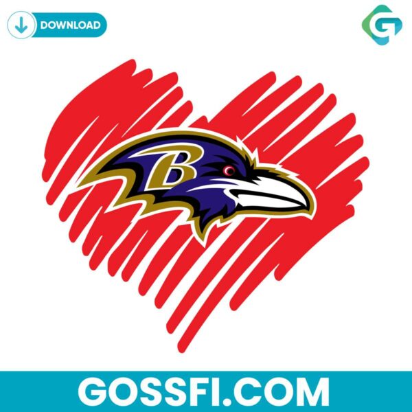 baltimore-ravens-heart-svg-digital-download