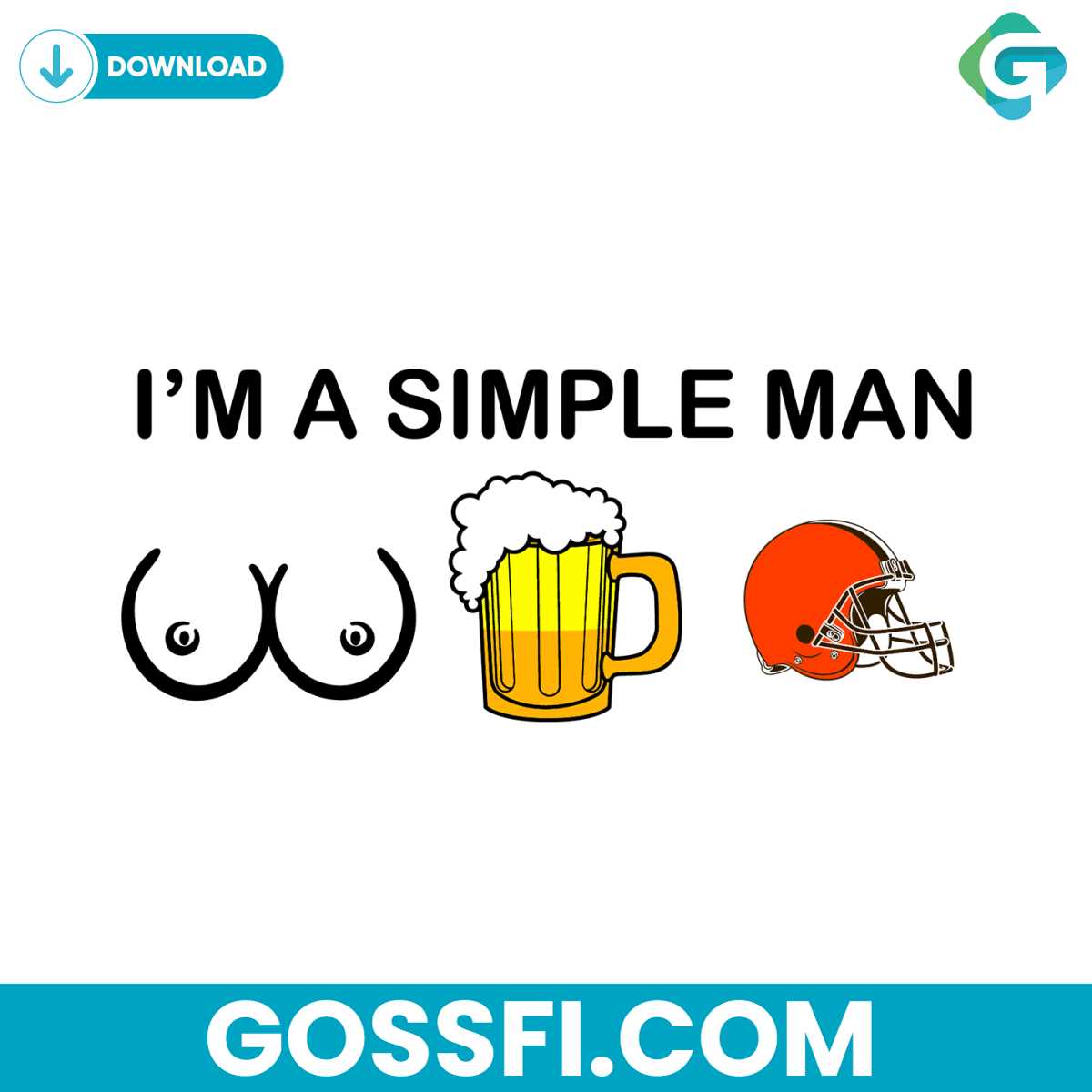 i-am-a-simple-man-cleveland-browns-svg