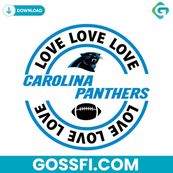 love-carolina-panthers-svg-digital-download