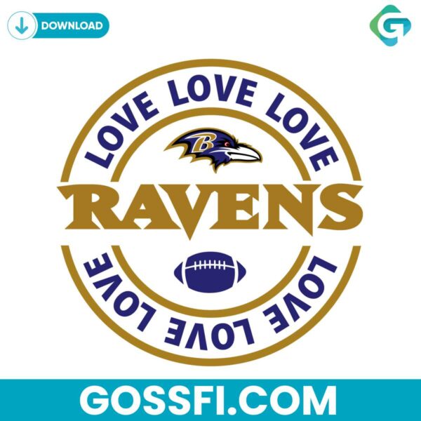 love-baltimore-ravens-svg-digital-download