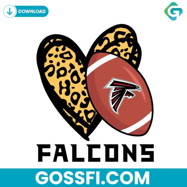 atlanta-falcons-leopard-heart-svg