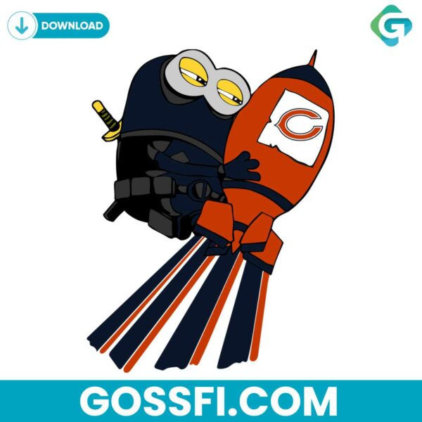 minions-chicago-bears-rocket-svg-digital-download