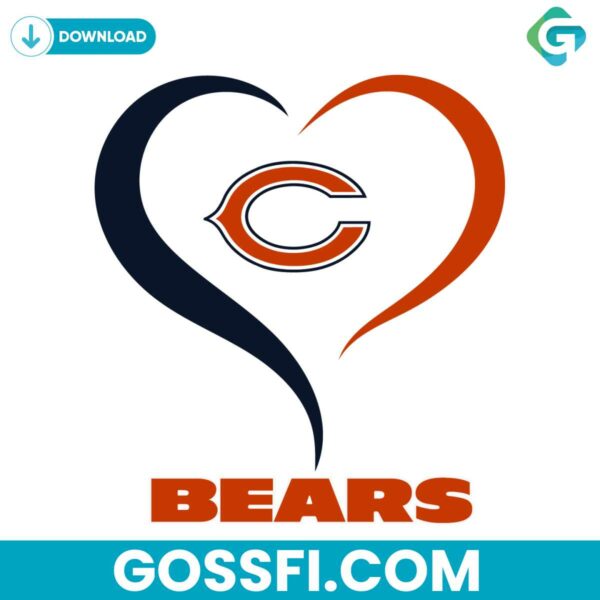 love-chicago-bears-svg-digital-download