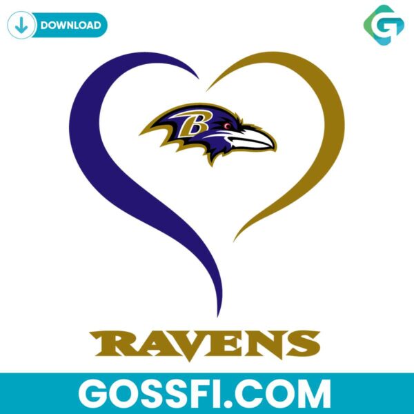 love-baltimore-ravens-svg-digital-download