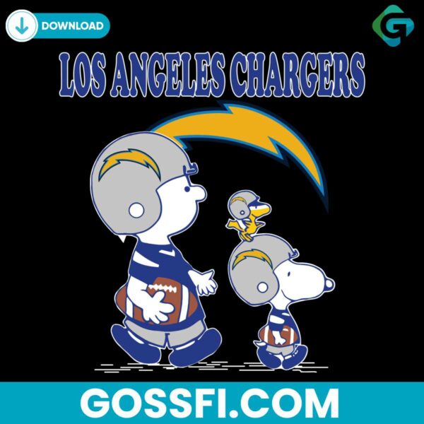 los-angeles-chargers-charlie-brown-and-snoopy-svg