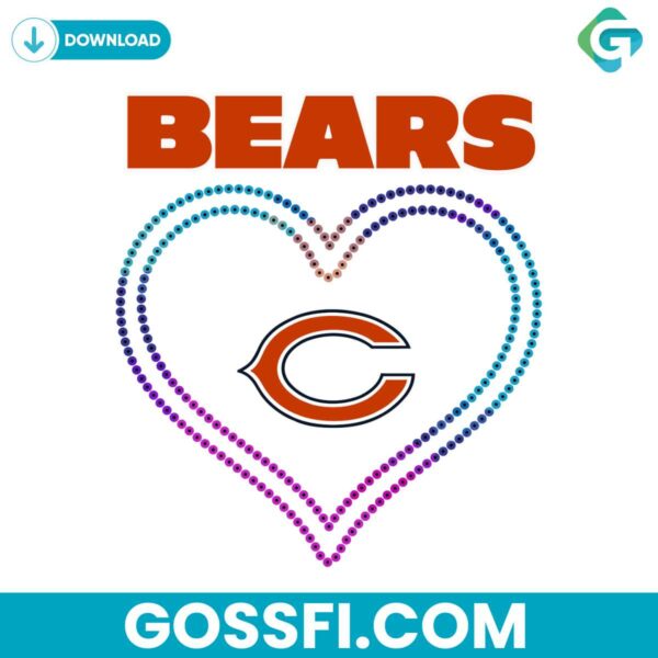 chicago-bears-heart-svg-digital-download