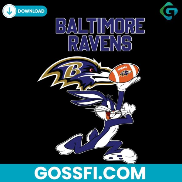 baltimore-ravens-football-bunny-svg