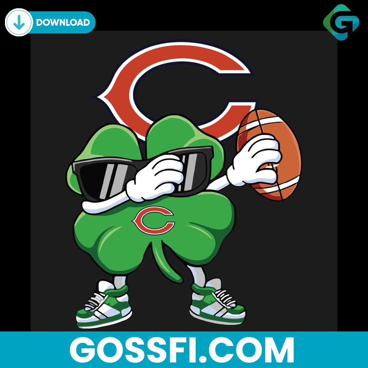 dabbing-shamrock-football-st-patricks-day-chicago-bears-svg