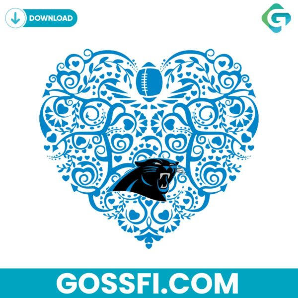 carolina-panthers-football-heart-svg